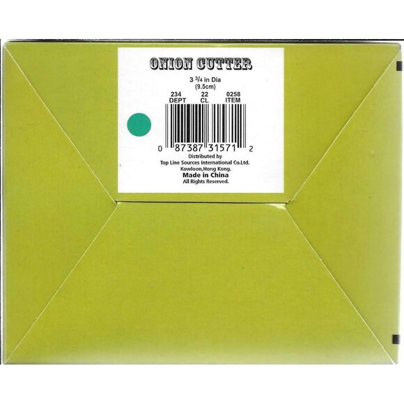 Grovestand Onion Cutter With Blooming Onion Recipe On Box NIB TH-898 - Picture 2 of 3